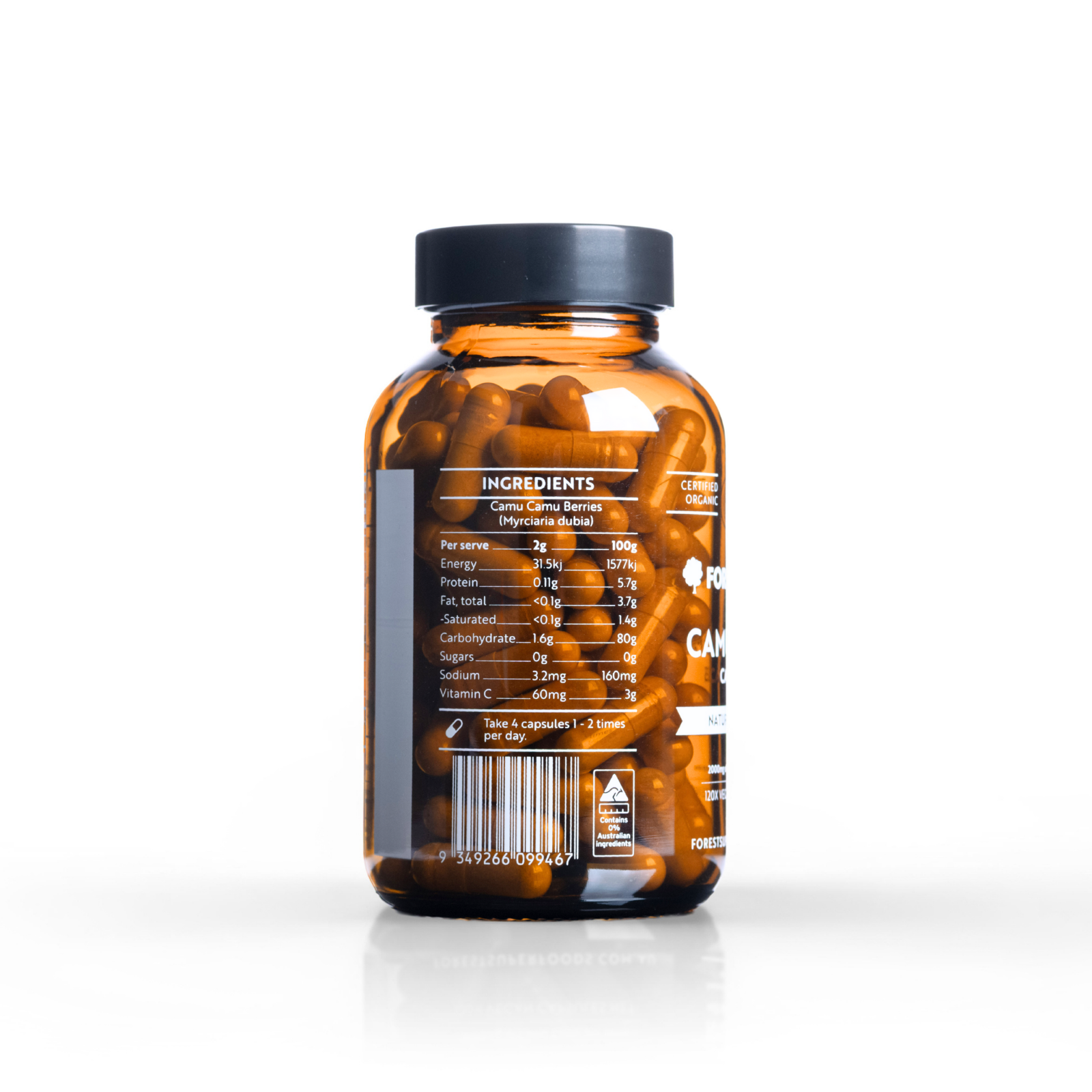 Certified Organic Camu Camu Berry Capsules