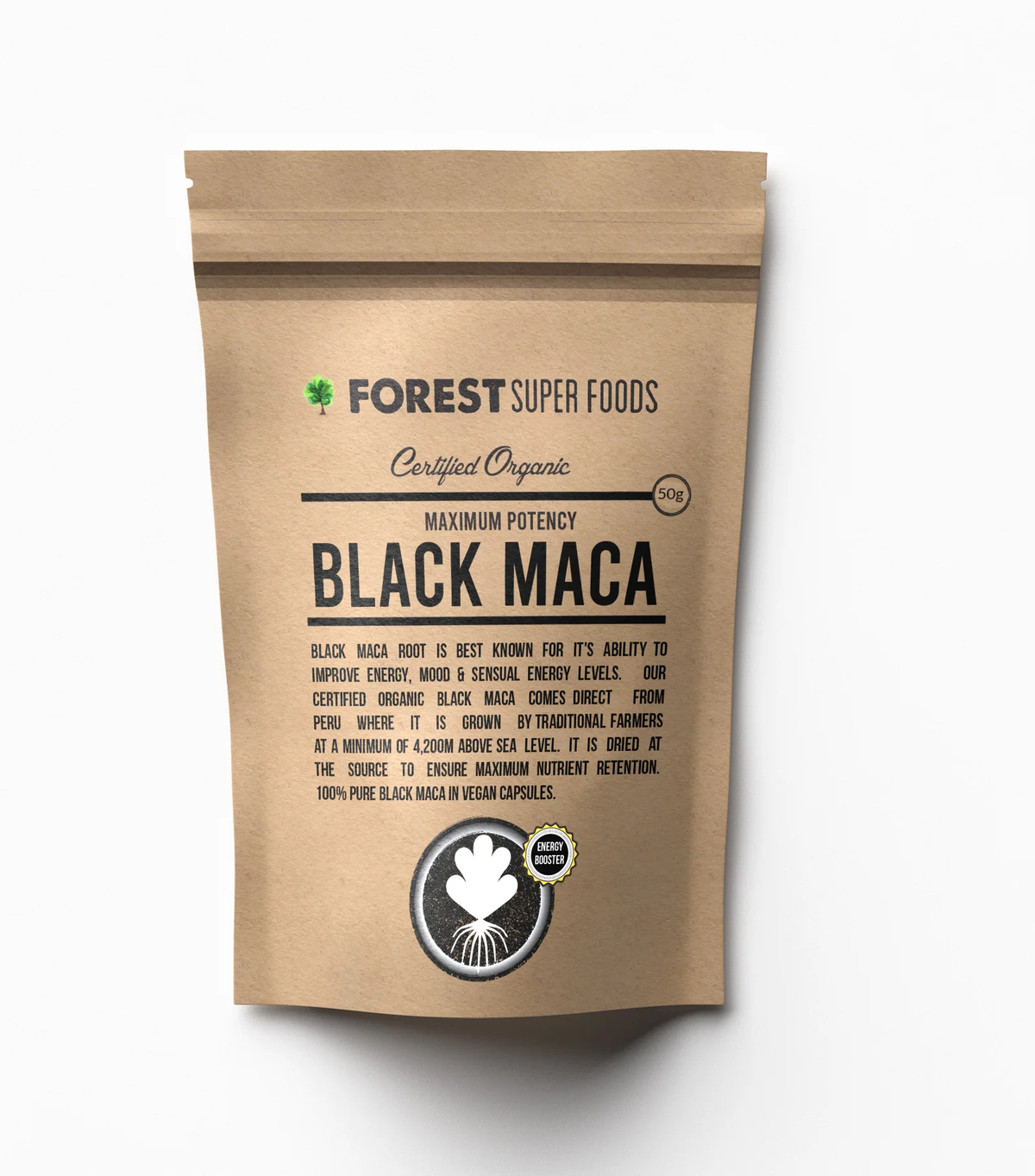 Mini Black Maca Powder – Travel Size Organic | FSF